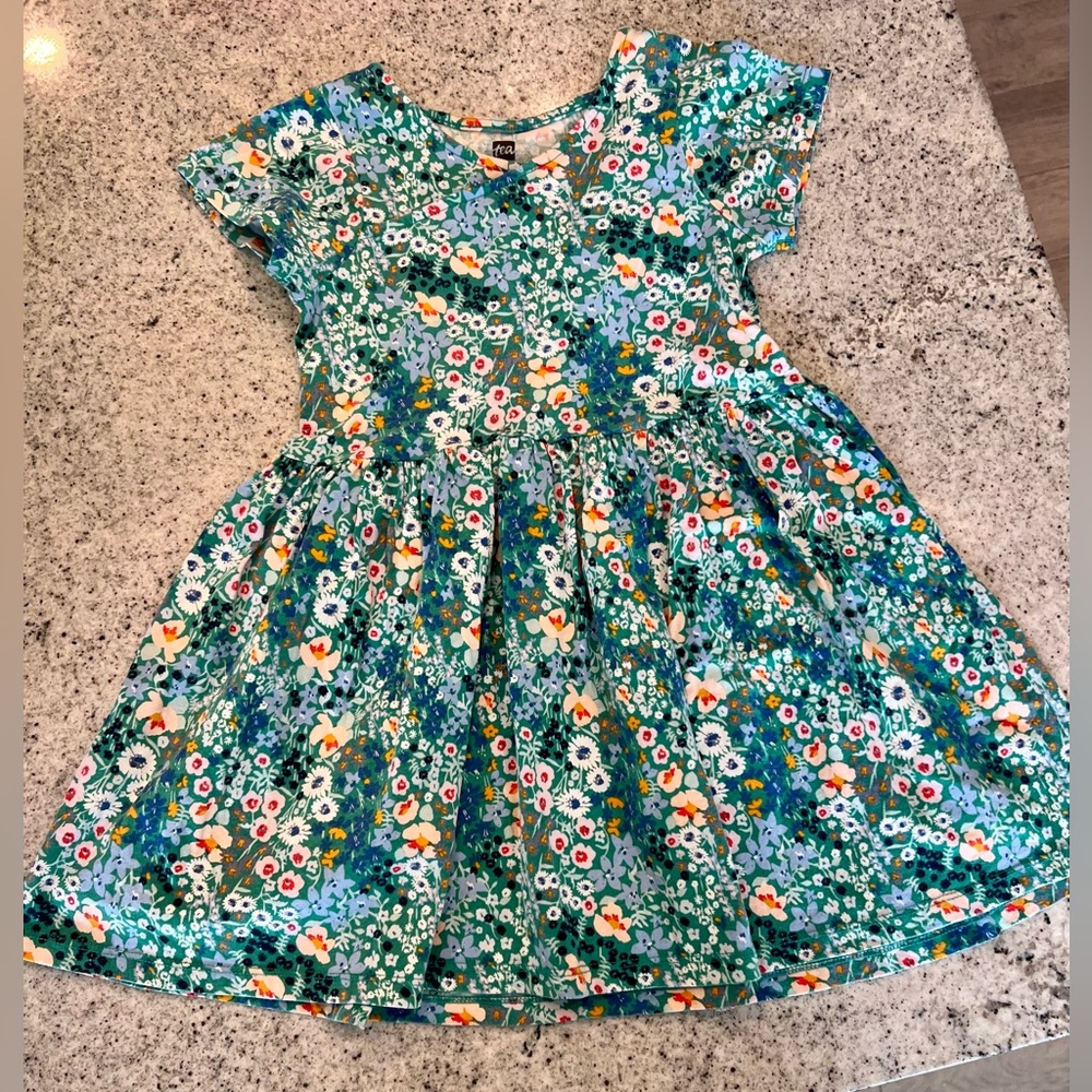 Tea Collection dress floral girls size 5